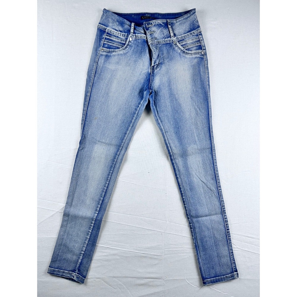 Crocker push up Size 15 Light Wash High Rise Skinny Jeans Stretch Denim Blue